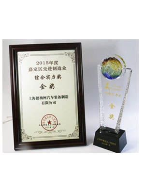 DEMC-2015年度嘉定区先进制造业综合实力金奖